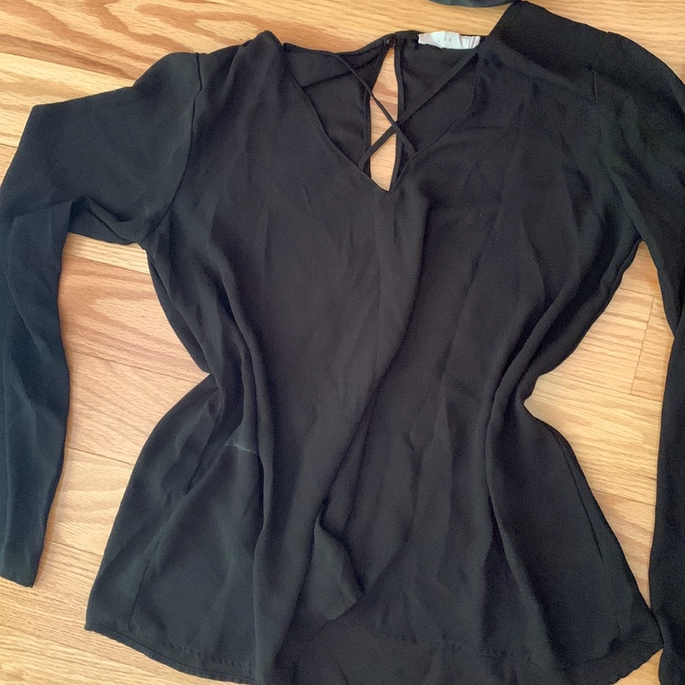 cross mesh black top